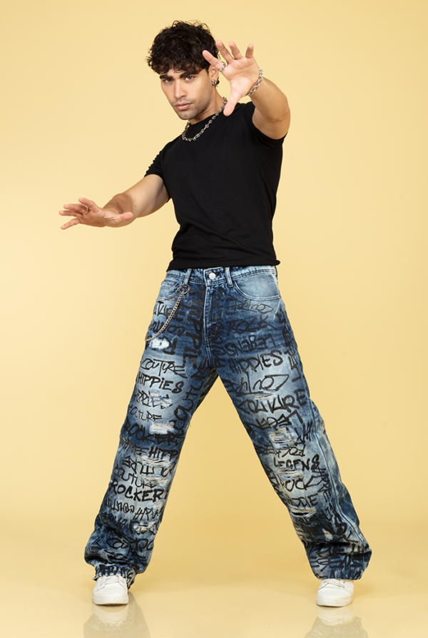 Pantalones de fashion hippie hombre